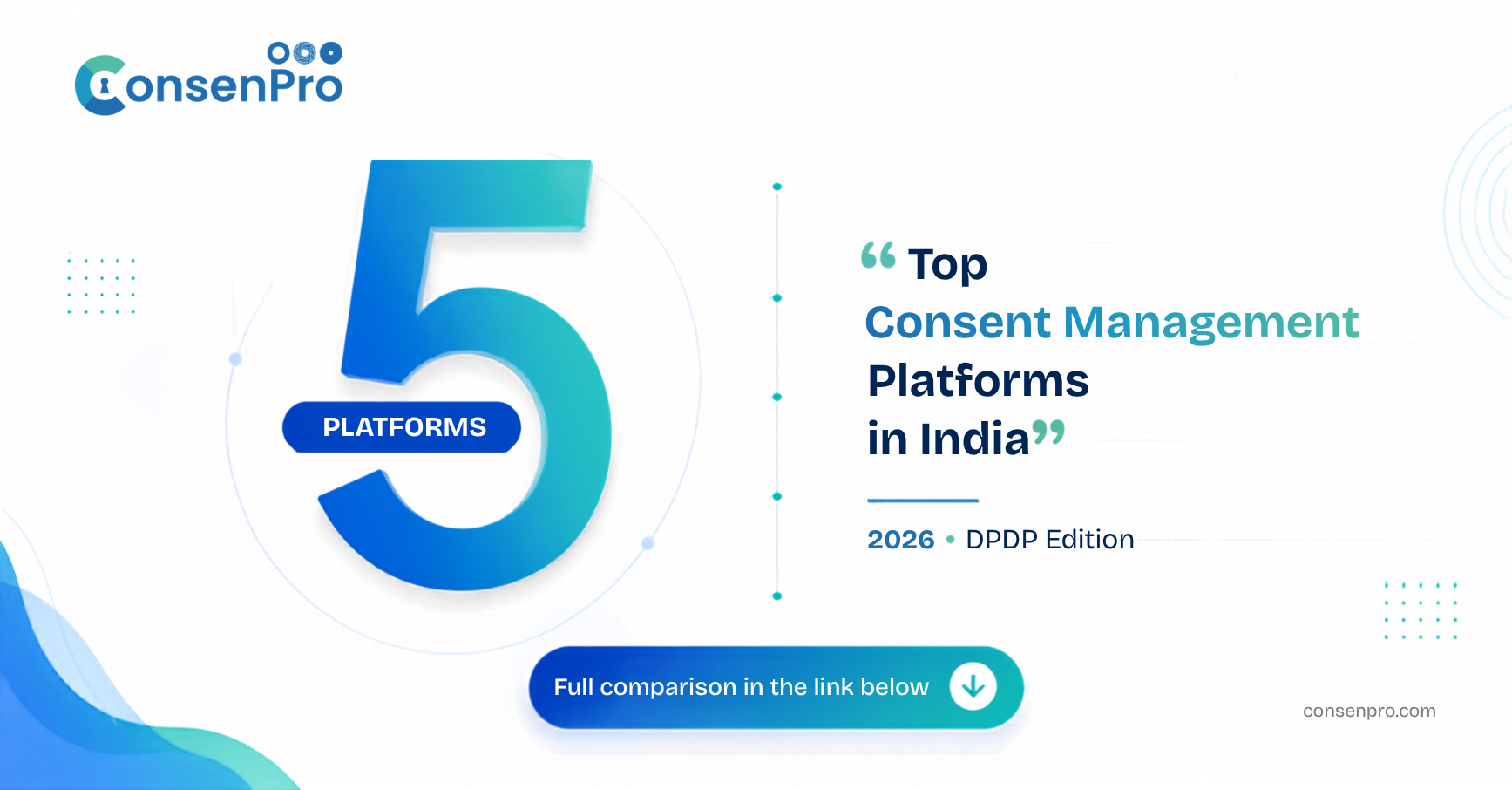Top 5 Consent Management Platforms in India for DPDP Compliance (2026)